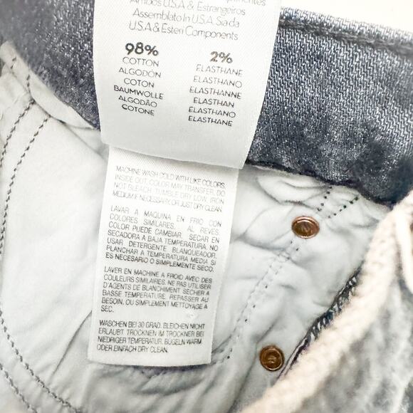 Mother The Insider Crop Step Chew Pedal to the Metal Destoyed Denim Jean Size 24 - Picture 9 of 10